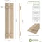 Ekena Millwork Rustic Two Board Spaced Board-n-Batten Rough Sawn Faux Wood Shutters, 11 1/2W x 24H, PR SHUBSS11X24RSPR - alternate 8
